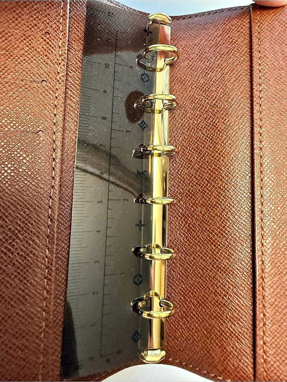 Louis Vuitton Agenda PM Monogram Wallet Brown & Gold - Picture 8 of 11